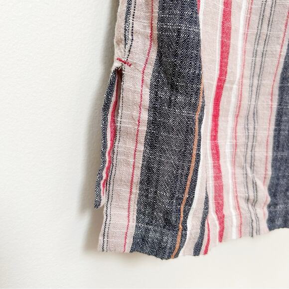 XiRENA Emersyn Striped Long Sleeve Tie Dress Multi Color Neutral Boho Size L - Picture 7 of 12